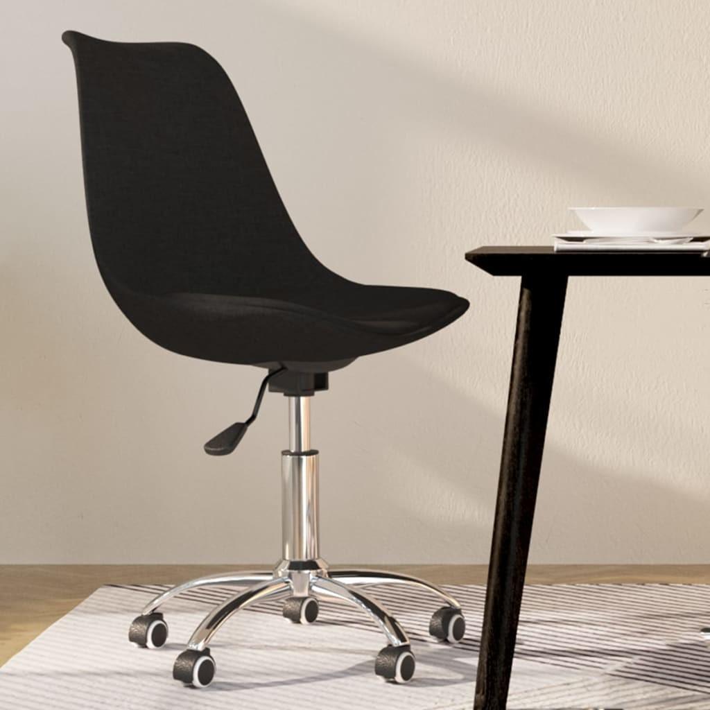 Drejelig spisebordsstol stof sort
