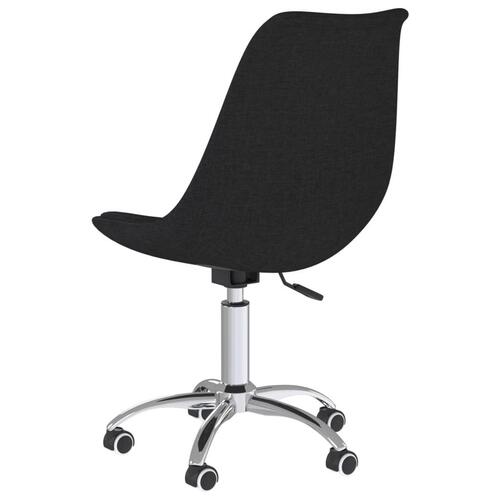 Drejelige spisebordsstole 4 stk. stof sort