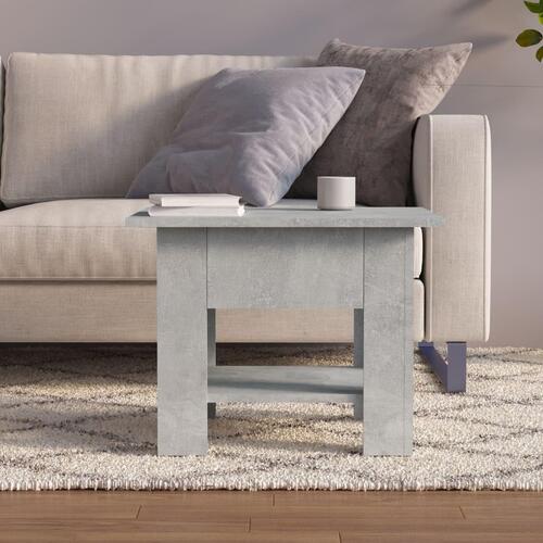 Sofabord 55x55x42 cm konstrueret træ betongrå