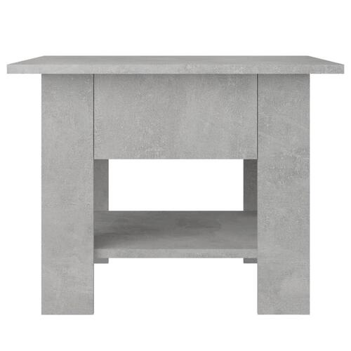 Sofabord 55x55x42 cm konstrueret træ betongrå