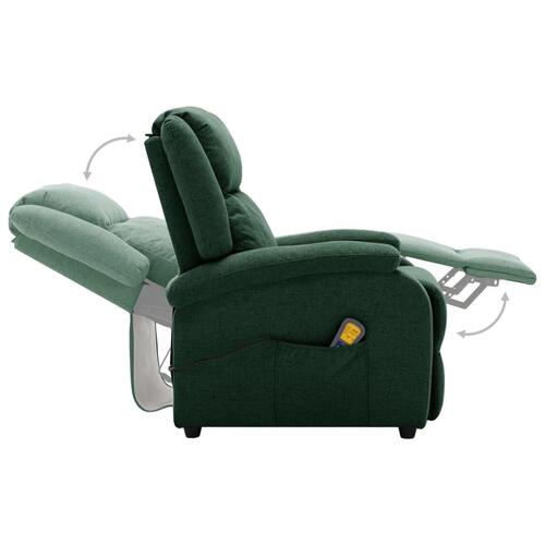 Massagestol stof mørkegrøn