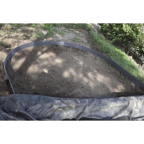 plænekant 14 cm x 15 m 7 mm sort