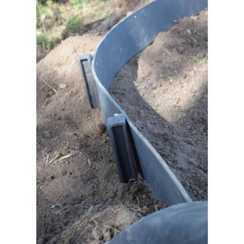 plænekant 14 cm x 15 m 7 mm sort