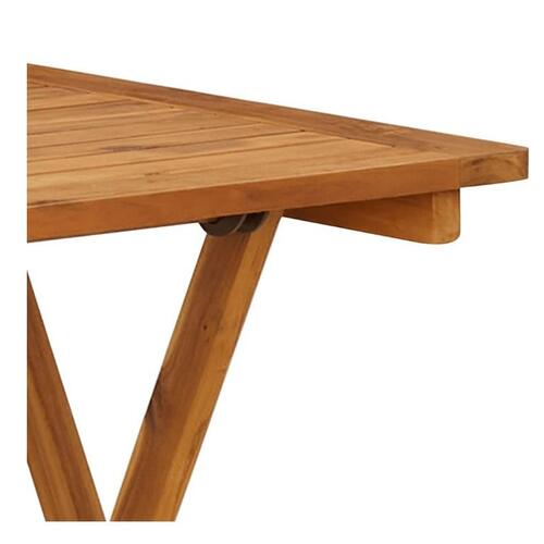 Foldbart havebord 70 x 70 x 75 cm massivt akacietræ
