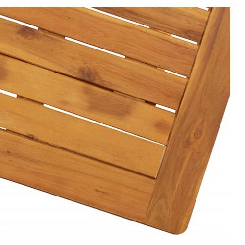 Foldbart havebord 70 x 70 x 75 cm massivt akacietræ