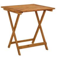 Foldbart havebord 70 x 70 x 75 cm massivt akacietræ