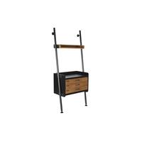 Hylder Gran Natur Sort Metal 1 Hylder (67 x 40 x 155 cm)