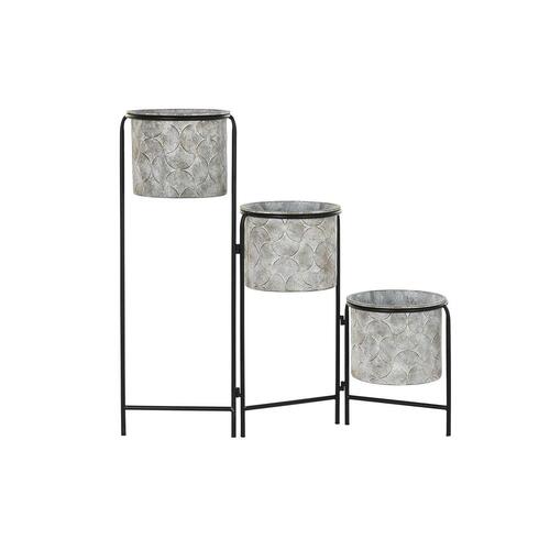 Urtepotte Grå Metal (82 x 25 x 81 cm)
