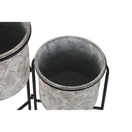 Urtepotte Grå Metal (82 x 25 x 81 cm)