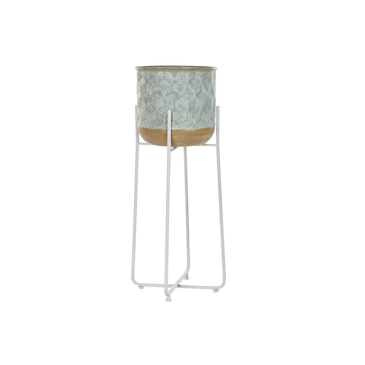 Urtepotte på stativ - to-farvet metal, Ø35 x H91 cm (sæt á 2)