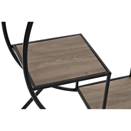 Hylder Sort Lysegrå Metal Gran 90 x 30 x 100 cm (1)