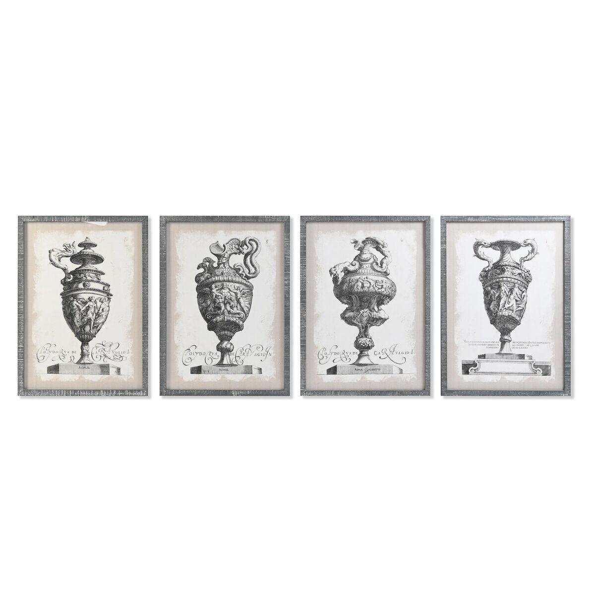 Malerisæt - Vase, neoklassisk, 50 × 2 × 70 cm (4 dele)