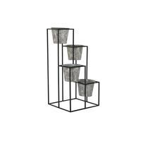Urtepotte Grå Metal Brugt 34 x 34 x 71 cm