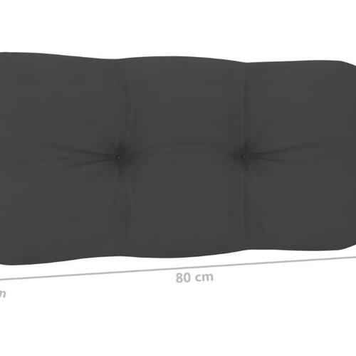 Pallehynder 2 stk. stof antracitgrå