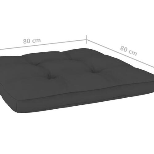 Pallehynder 2 stk. stof antracitgrå