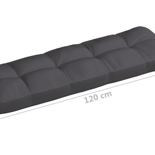 Pallehynder 2 stk. stof antracitgrå
