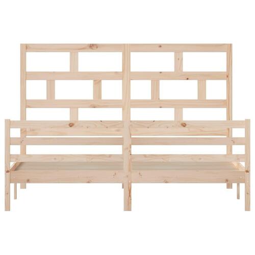Sengeramme 180x200 cm massivt fyrretræ