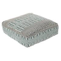 Pude Gulv Striber Blå Polyester Bomuld Mint Aluminium Hvid Grøn (60 x 60 x 25 cm)