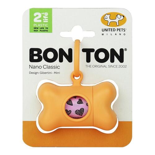 Kæledyr posebeholder United Pets Bon Ton Nano Classic Hund Orange Genbrugt plastik (6 x 3 x 4 cm)