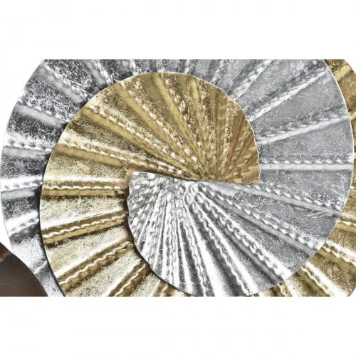 Vægdekoration i metal - multifarvet orientalske spiraler, 104 × 4,5 × 43 cm