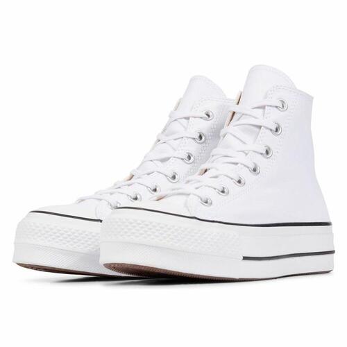 Kondisko til Kvinder Converse All Star Platform High Top Hvid 35