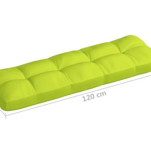 Pallehynde 120x40x12 cm stof lysegrøn