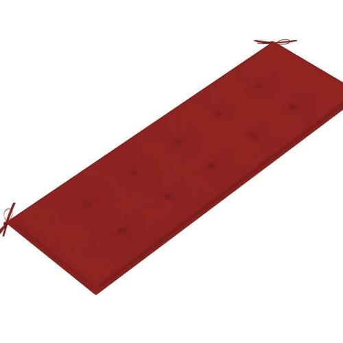 Hynde til havebænk 150x50x3 cm oxfordstof rød