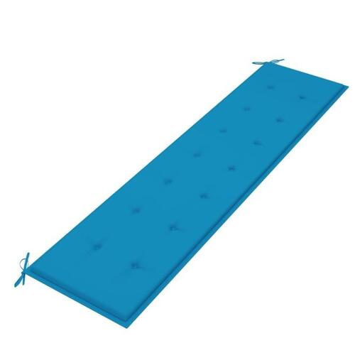 Hynde til havebænk 200x50x3 cm oxfordstof blå