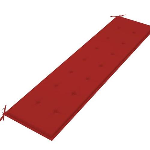 Hynde til havebænk 200x50x4 cm oxfordstof rød