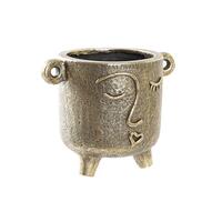 Vase Gylden Magnesium Moderne Ansigt 33 x 23 x 25,5 cm