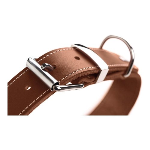 Hunter hundehalsbånd Special - cognac (28-34 cm)