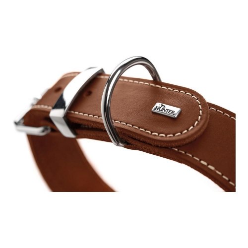 Hunter hundehalsbånd Special - cognac (28-34 cm)