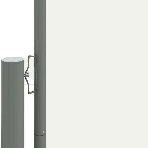 Sammenrullelig sidemarkise 140x600 cm cremefarvet