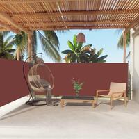 Sammenrullelig sidemarkise 140x600 cm brun