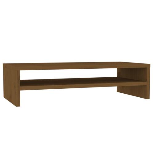Skærmholder 50x24x13 cm massivt fyrretræ gyldenbrun