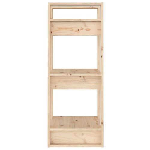 Bogreol/rumdeler 41x35x91 cm massivt fyrretræ