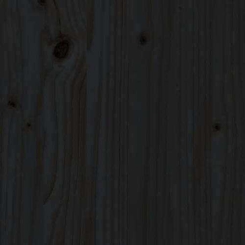 Skærmholder 100x27x15 cm massivt fyrretræ sort