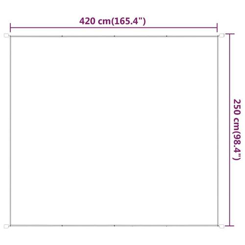 Lodret markise 250x420 cm oxfordstof lysegrøn