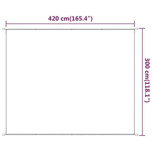 Lodret markise 300x420 cm oxfordstof lysegrøn