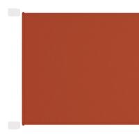 Lodret markise 60x1000 cm oxfordstof terrakottafarvet