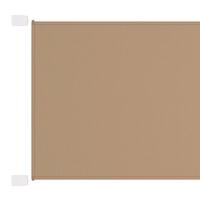 Lodret markise 180x1000 cm oxfordstof gråbrun