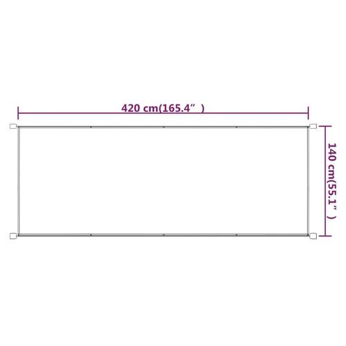 Lodret markise 140x420 cm oxfordstof blå