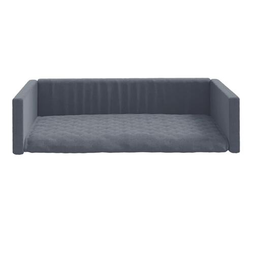 Hundepude til bagagerum 70x45 cm linnedlook grå