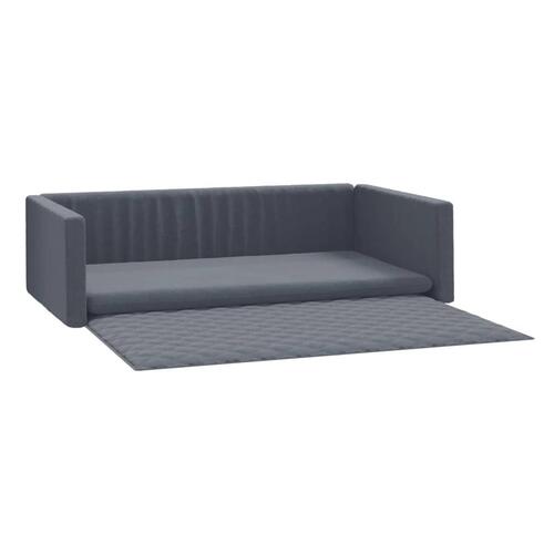 Hundepude til bagagerum 70x45 cm linnedlook grå