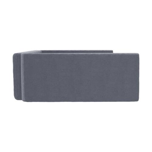 Hundepude til bagagerum 70x45 cm linnedlook grå