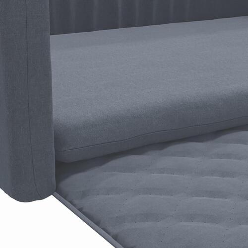 Hundepude til bagagerum 70x45 cm linnedlook grå