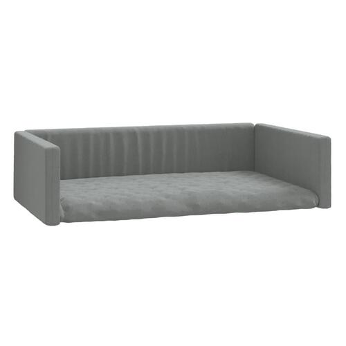 Hundepude til bagagerum 70x45 cm linnedlook lysegrå