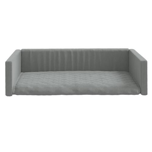 Hundepude til bagagerum 70x45 cm linnedlook lysegrå