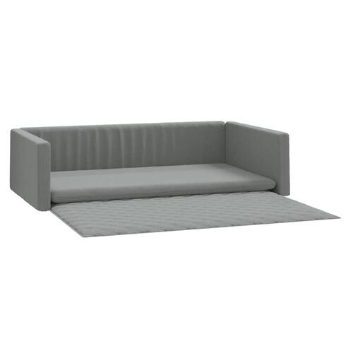 Hundepude til bagagerum 70x45 cm linnedlook lysegrå