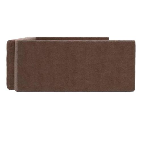 Hundepude til bagagerum 70x45 cm linnedlook brun